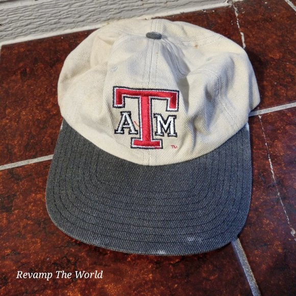 Vintage 90s Annco Texas ATM University Aggies Cap Snapback Hat - Picture 1 of 3